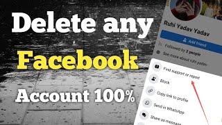 How to report Facebook account in 2024  Delete someone Facebook account Using Report  AK Tricks
