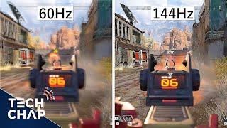 60hz vs 144hz vs 240hz - The TRUTH about High Refresh Monitors  The Tech Chap