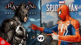Batman Arkham Knight vs Marvels Spider-Man - Gameplay Physics and Details Comparison