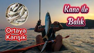 Kano ile karma balık avı -  İzmarit sardalya mezgit istavrit - Packraft pr500