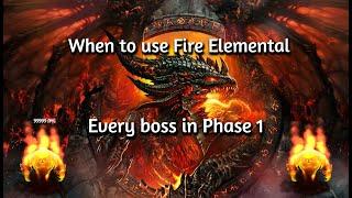 WHEN to use FIRE ELE EVERY boss in PHASE 1 #cata #wow #classic