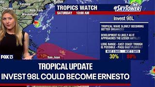 Invest 98L could become next named storm