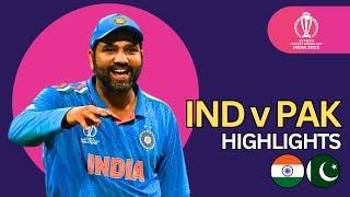 India v Pakistan World Cup 2023 Highlights