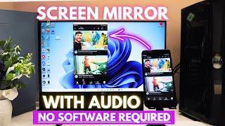 How to Screen Mirror Android Device to PCLaptop using USB Cable  Easily Screen Cast with Audio