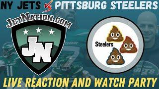 NY JETS vs STEELERS Live Reaction & Watch Party JetNation Live Stream