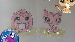 Miniş Çizimi Littles Pet Shop Çizimi  How to draw Littles Pet Shop