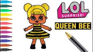 Easy Drawing L.O.L. Baby Queen Bee I Kolay L.O.L. Bebek Çizimi I Arı Elbiseli Bebek Çizimi