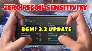 BGMI 3.2 Best Zero Recoil Sensitivity  Best Sensitivity for GYRO & NON-GYRO PLAYERS  BGMIPUBG