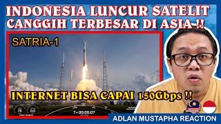  INDONESIA LUNCUR SATELIT CANGGIH TERBESAR DI ASIA‼️ KEREN‼️  MALAYSIA REACTION