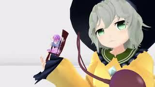  MMD Touhou  Koishi And Satori - Clumsy Youkai