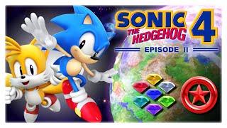 Sonic 4 Episode II Classic Characters 100% Playthrough All Chaos Emeralds & Red Rings