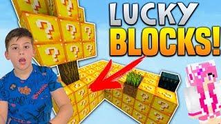 ΓΕΛΙΟ ΜΕ ΤΟ NOOBAKI στα Lucky Blocks Minecraft Famous Games @LetsPlayKristina