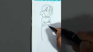 How to draw Hildas mom from Hilda Netflix series