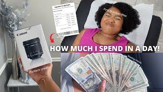 WHAT I SPEND IN A DAY  Getting My first Brazilian Wax Reaction Video + More.