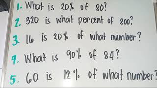 Solving for Percentage Base Rate TAGALOG