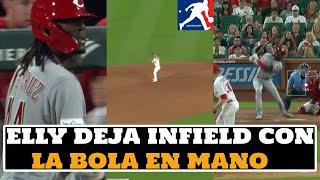 ELLY DE LA CRUZ DEJA INFIELD DE CARDENALES CON LA BOLA EN MANO...  #MLB #beisbol #baseball #ohtani