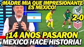 EUFORICOS ARGENTINOS se rinden ANTE MEXICO FEMENIL ¡MX APLASTA A EEUU HACE HISTORIA IMPRESIONANTE