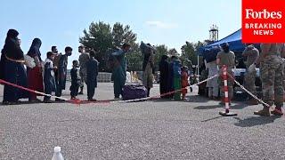 Afghan Refugees Arrive At Ramstein Air Base