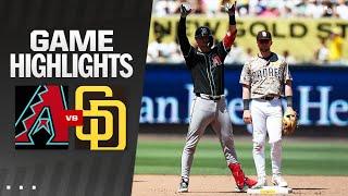 D-backs vs. Padres Game Highlights 7724  MLB Highlights