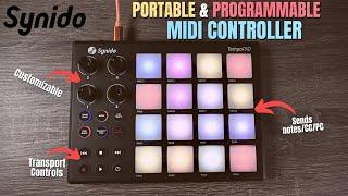 PORTABLECUSTOMIZABLE MIDI Controller - Synido TempoPad - DemoReview