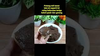 Jajanan anak sekolah kekinian roti goreng coklat laris manis dikantin..