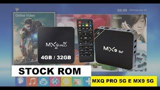 FIRMWARE ORIGINAL TV BOX MXQ PRO 5G E MX9 5G 4GB 32GB ANDROID 10 SV6256P SEM ROOT