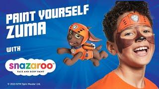 Dive Into PAW Patrol as Zuma  Fast Facepaint Tutorial