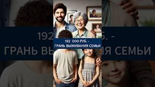 Средняя российская семья на грани выживания #новости #топ #экономикароссии #news