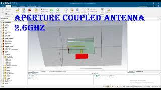 VNH polarization aperture coupled antenna 2 6ghz and 2 45ghz results in cst