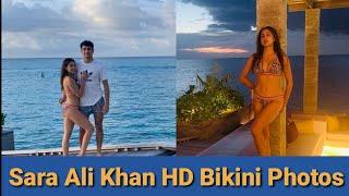 Sara Ali Khan Bikini Photos  Sara Ali Khan Hot  Instagram Hot Images  Famous Bold Pics