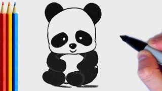 fast-version How to Draw Panda Simple  Step by Step Tutorial For Kids