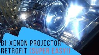 Retrofit Projector Bi-Xenon Headlights DIY EASY