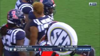 Akeem Judd 23-yard touchdown run gives Ole Miss an early lead over Alabama