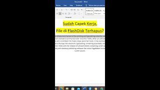 Cara Mengembalikan File Terhapus dari Flashdisk