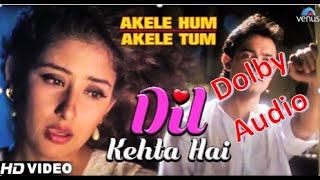 Dil Kehta Hai Chal Unse Mil HD 1080p   Manisha Koirala Songs  Akele Hum Akele Tum Songs  Dolby HD
