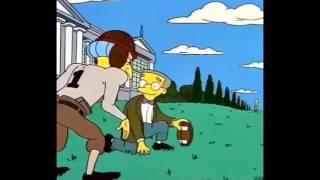 When Mr. Burns play football  The Simpsons