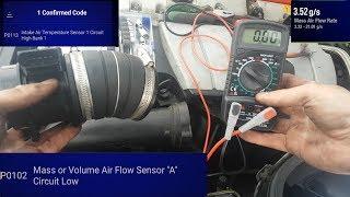 Mercedes w203 Mass Air Flow sensor - How to Test it - c200 2002