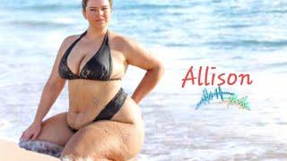 Beautiful Model Actress ALLISON Biography Facts  Curvy Model Plus Size Skin Confidence Advocate