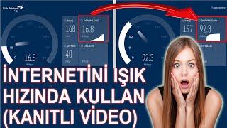 Internet Hızlandırma Nasıl Yapılır I Işık Hızında İnternet I Kesin ve Kanıtlı %100 Hızlanma Garanti