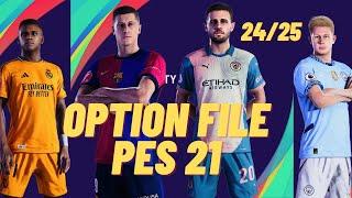 PES 2021  Next Season Patch 2024-UPDATE OPTION FILE 2025 PS4 PS5  DOWNLOAD and INSTALLATION