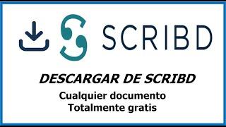 Scribd descargar CUALQUIER DOCUMENTO sin subir archivos ni registro.