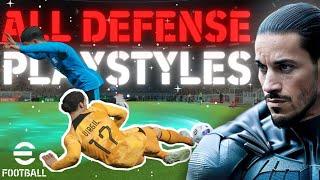 eFootball 2024 ALL DEFENSE PLAYER PLAYSTYLES