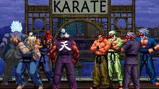 KOF Mugen Memorial  Akuma vs Mr. Karate  4vs4 