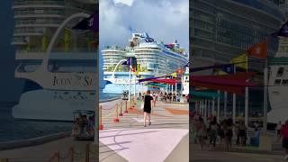 World’s BIGGEST CRUISESHIP highlights ️  Icon of the Seas #cruiseship #waterpark #biggest #cruise