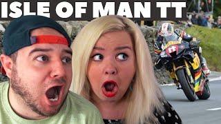 Isle of Man TT TOP SPEED MOMENTS - American Couple Reaction