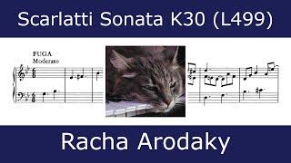 Domenico Scarlatti - Sonata in G minor K30 Cat fugue Racha Arodaky