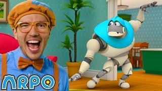 Blippi and ARPO Cant Stop Dancing  ARPO The Robot  Funny Kids Cartoons  Full Episodes