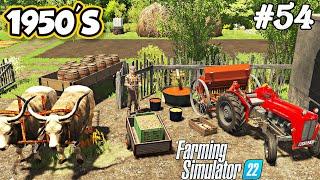 1950S. New grain seeder. Wheat sowing. Seed production. Buying barrels.  Composter. FS 22. Ep 54