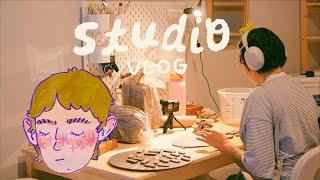 getting creative again with lots of pottery and some digi drawing  studio vlog