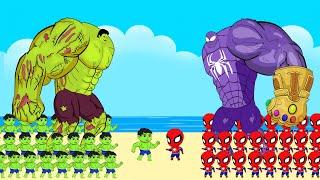 Evolution of HULK ZOMBIE Vs Evolution of SPIDER THANOS  Who Will Win? SUPER HEROES MOVIE ANIMATION